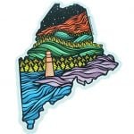 State of Maine Abstract Decal,