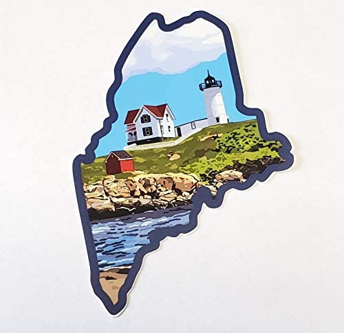 Maine Nubble Lighthouse Decal