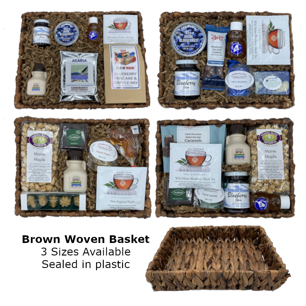 Order a Maine Gift Basket (Brown Woven)